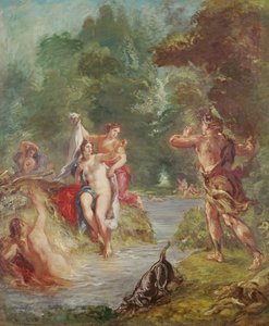 Neljä vuodenaikaa, Kesä: Diana ja Actaeon, 1862 tekijältä Ferdinand Victor Eugene Delacroix