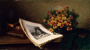 Asetelma litografialla, 1800-luku tekijältä Ferdinand Wagner the elder