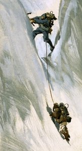 Hillary tunki vartalonsa kapeaan rakoon ja vipusi itsensä ylös taaksepäin. tekijältä Ferdinando Tacconi