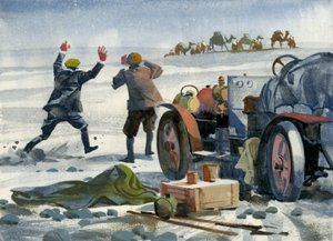 Kymmenentuhannen mailin moottorikilpailu (guassi paperille)
