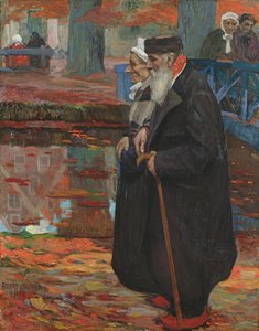 Vanha pariskunta, 1907 tekijältä Fernand Allard L