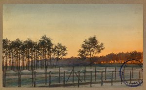 Näkymä Bois des Sapins -puistoon tekijältä Fernand Barbier