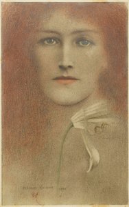 Diffidence, 1893 tekijältä Fernand Khnopff