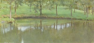 Huonekalut ja erilaiset esineet 1100- ja 1300-luvuilta tekijältä Fernand Khnopff