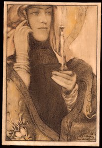 Suitsuke, 1917 tekijältä Fernand Khnopff
