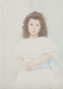 Muotokuva Renée Lambert de Rothschildista, Lambert-pankin perustajan tyttärestä, 1907 tekijältä Fernand Khnopff