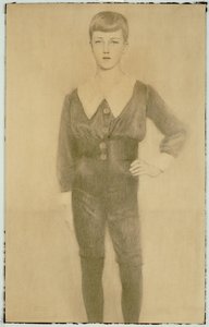 Belgian prinssi Leopold, Brabantin herttua, 1913 tekijältä Fernand Khnopff