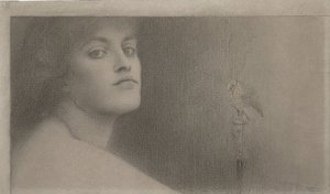 Tutkimus lOffrande The Offeringille, 1891 tekijältä Fernand Khnopff