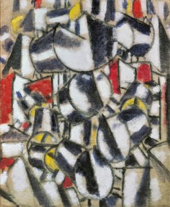 "Muotojen kontrasti" (Formenkontrast) tekijältä Fernand Leger
