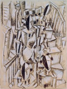 Figuren auf einer Treppe von Fernand Leger