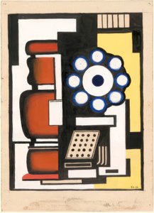 Tutkimus teoksesta "The Ball Bearing" tekijältä Fernand Leger