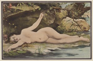 Kolmekymmentä astetta varjossa (väri litho) tekijältä Fernand Lematte