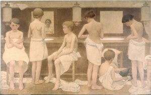 Les Petites Figurantes, vuosina 1911-1913 (öljy kankaalle). tekijältä Fernand Pelez
