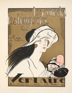 Mainos Verlaine, Gazette de Bon Ton, pub. 1920 (stensiiliprintti) tekijältä Fernand Siméon