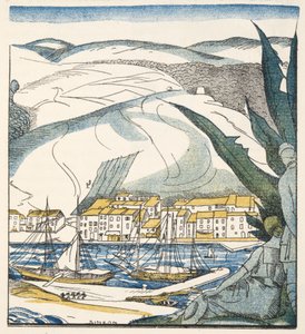 Antibes, Gazette de Bon Ton, pub. 1920 (sabluunapainatus)