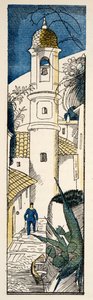 Antibesin katu Gazette de Bon Tonista, pub. 1920 (pochoir-painatus)