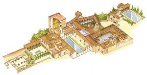Alhambra, Granada, Espanja. Kuninkaalliset palatsit