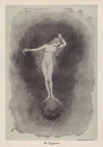 The Ball Runner (litho) tekijältä Fidus