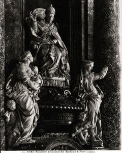 Muistomerkki paavi Innocentius XII:lle (1615-1700) (marmori) (m/v kuva) tekijältä Filippo Della Valle