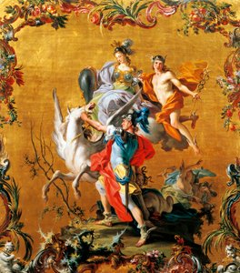 Pegasuksen syntymä, kirjoittanut Filippo Falciatore (toimii 1728-1768).
