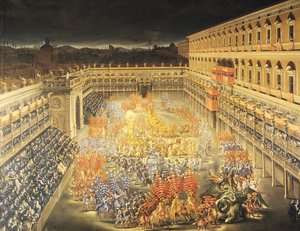 Festivaali Ruotsin kuningatar Christinan (1626-89) kunniaksi Palazzo Barberinissa