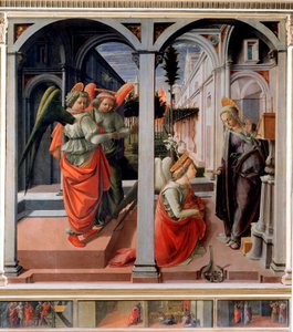 Filippo Lippi (n. 1406-1469) Detrempen ilmestys puulla 1440 n. Aurinko. 175,25x183 cm Firenze, San Lorenzon kirkko, Martellin kappeli