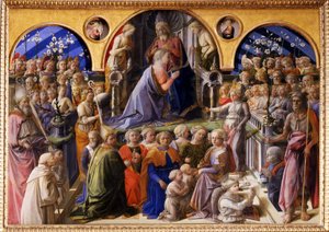 Neitsyt Marian kruunajaiset tekijältä Filippo Lippi