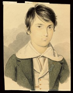 Muotokuva Dante Gabriel Rossetista tekijältä Filippo Pistrucci