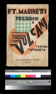 Futurismi: kansi "" Prisoners and Volcanoes "" 1927 (kaiverrus)