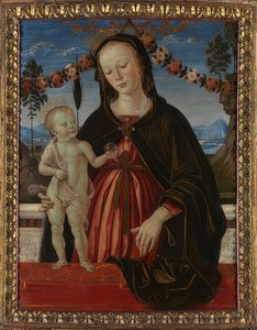 Madonna ja lapsi. Noin 1473 tekijältä Fiorenzo di Lorenzo
