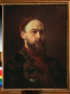 Autoportrait (omamuotokuva) - Firs Sergeevich Zhuravlev (1836-1901) maalaus, öljy kankaalle, venäläinen taide 1800-luvulla - Valtion Tretjakovin galleria, Moskova tekijältä Firs Sergeevich Zhuravlev