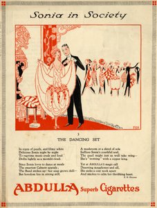 Abdulla-savukkeet, 1920-luku tekijältä Fish
