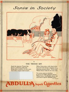 Abdulla-savukkeet, 1920-luku tekijältä Fish