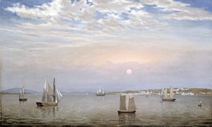 Castinen satama ja kaupunki, 1851 tekijältä Fitz Henry Lane