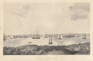 Näkymä Gloucesterille, Mass. tekijältä Fitz Henry Lane