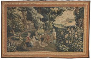 Flaamilainen pastoraalinen kuvakudos, 1700-luvun alku (tekstiili) tekijältä Flemish School