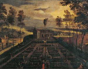 Italialainen puutarha tekijältä Flemish School