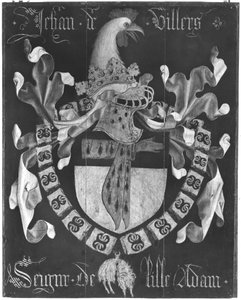 Jehan de Villersin (k. 1439) vaakuna, Lille Adamin seigneur, Kultaisen fleecen ritarikunnan 3. osasto, Dijon, 1430 tekijältä Flemish School
