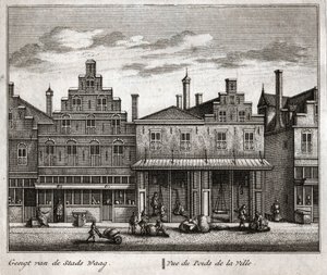 Delft, Alankomaat. (kaiverrus tekijältä Flemish School
