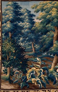 Flanderin kuvakudos. 1700-luvun loppu. Kirkon omaisuus Sint-Walburgakerk Oudenaarde (Dekenij van de Sint-Walburga). tekijältä Flemish School