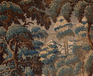 Flanderin kuvakudos. kestää. 1700-luvun loppu - 1700-luvun alku. Kirkon omaisuus Sint-Walburgakerk Oudenaarde (Dekenij van de Sint-Walburga).