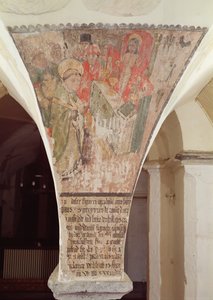 St. Gregoryn messu, seinämaalaus kryptasta tekijältä Flemish School