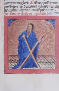 Ms Gen 1111 sivu Legenda Aureasta, Bruggesta, n. 1400-10 tekijältä Flemish School