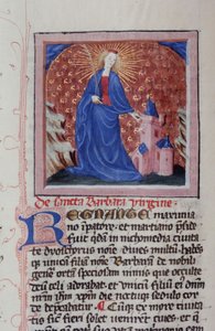 Ms Gen 1111 sivu Legenda Aureasta, Bruggesta, n. 1400-10 tekijältä Flemish School