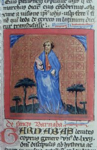 Ms Gen 1111 sivu Legenda Aureasta, Bruggesta, n. 1400-10 tekijältä Flemish School