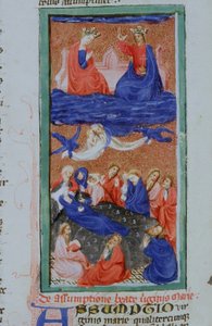 Ms Gen 1111 sivu Legenda Aureasta, Bruggesta, n. 1400-10 tekijältä Flemish School