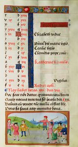Marraskuu: Game of Golf, Book of Hoursista tekijältä Flemish School