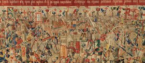 Seurakunnan kuvakudosmuseo (Pastrana Tapestriesin seurakuntamuseo). Flanderin kuvakudos. Ota Asilah (Take of Asilah, Assault on Asilah, De inname van Arzila). Sarja Portugalin kuninkaan Alfonso I:n valloitukset. Tournai. tekijältä Flemish School