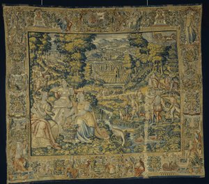 Pluto ja Proserpina haukkametsän kanssa, n. 1600 tekijältä Flemish School