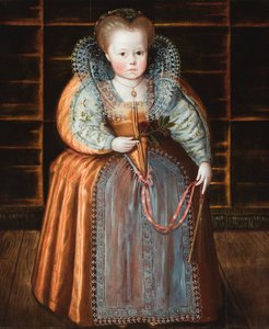 Lapsen muotokuva, jonka sanotaan olevan kuningatar Elisabet. tekijältä Flemish School